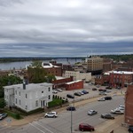 View of the Mississippi downtown Burlington